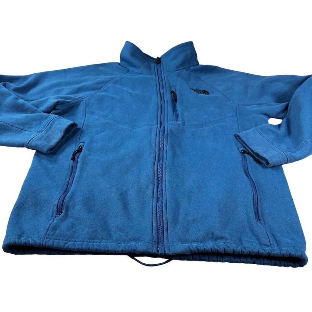 North Face Full Zip Fleece Jacket Mens Classic Half Dome Long Sleeve Vintage